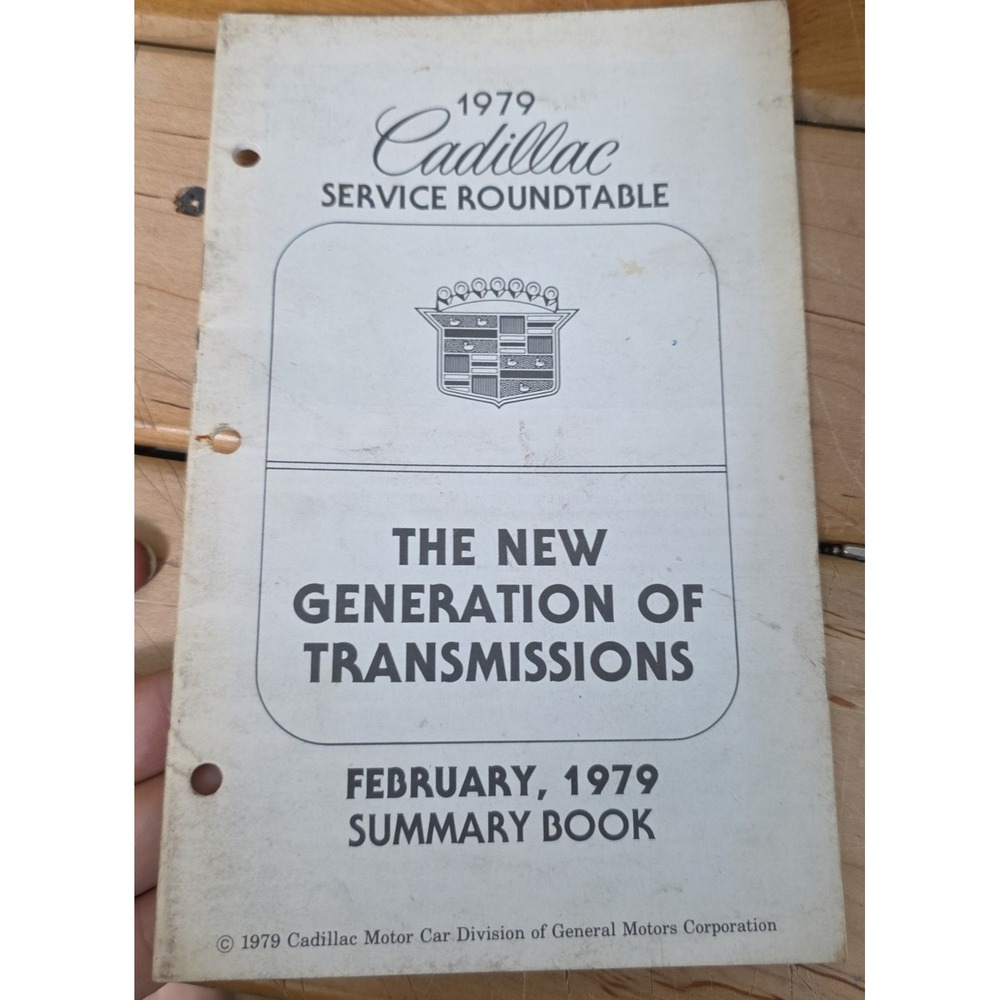 1979 Cadillac Service Roundtable The New Generation of Transmissions Manual